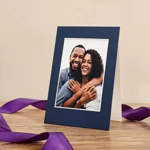 Открытка на бумажной подставке с фотографией — музыкальная история TeleSmile